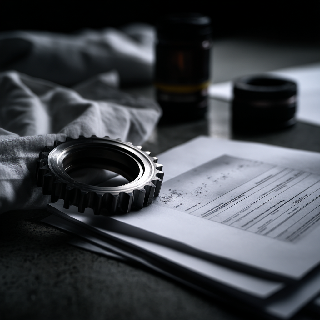 U9889576573 ultra close macro shot steel sprocket placed on a 14ba3f87 7797 4e28 adb8 fbf4f0ba9b94 1