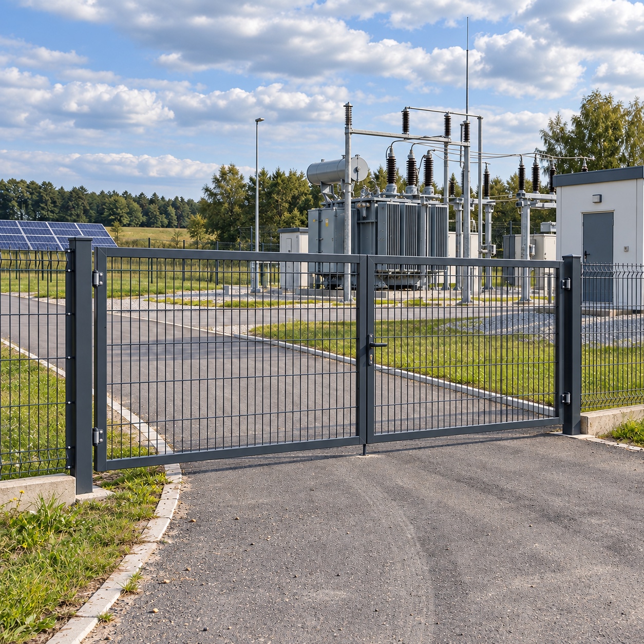 Illustration ZEGGER : clôture d’infrastructure énergétique